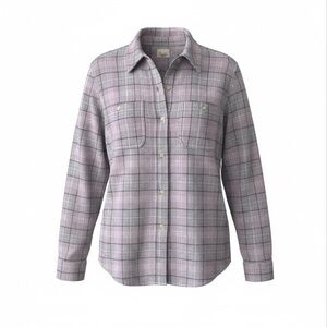 Faherty Flannel Plaid Shirt  Size Medium